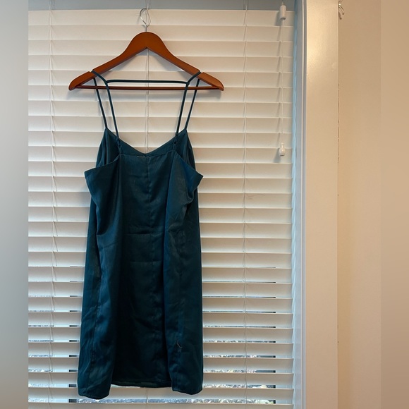 NEW H&M Teal Blue Mini Dress - Picture 4 of 6